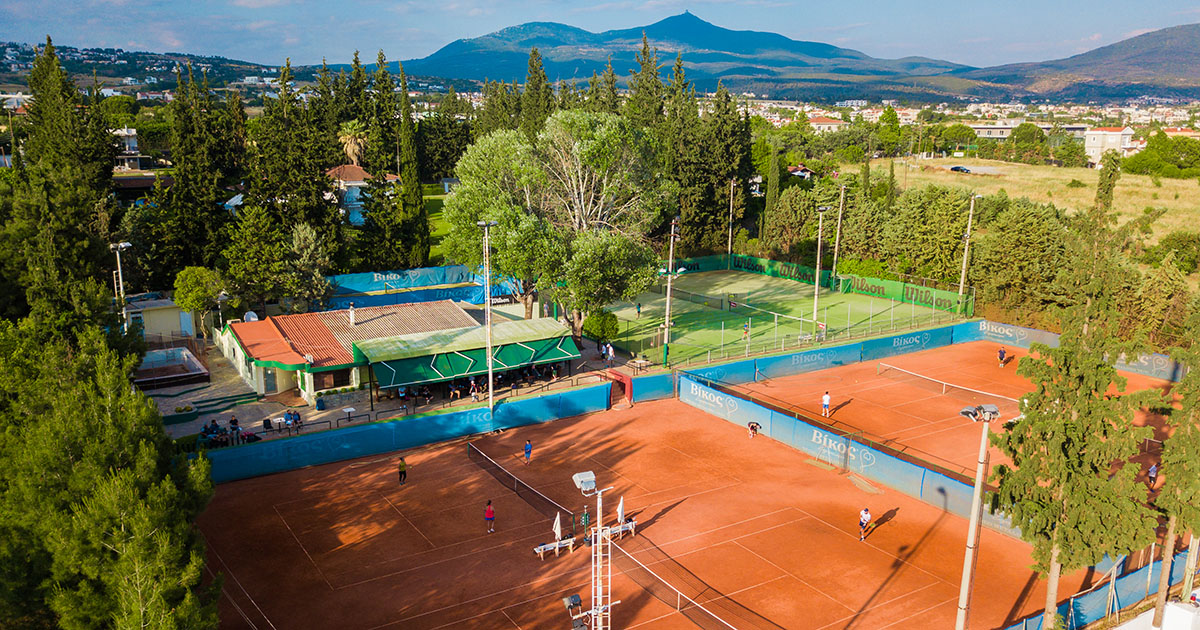 Αεροφωτογραφία του Salonica Tennis Club